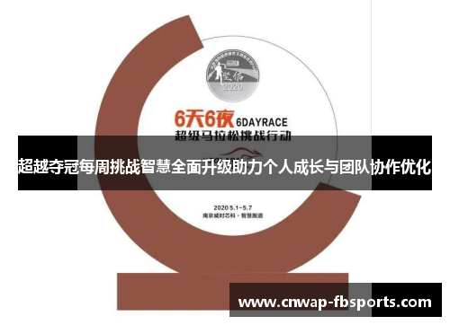 超越夺冠每周挑战智慧全面升级助力个人成长与团队协作优化